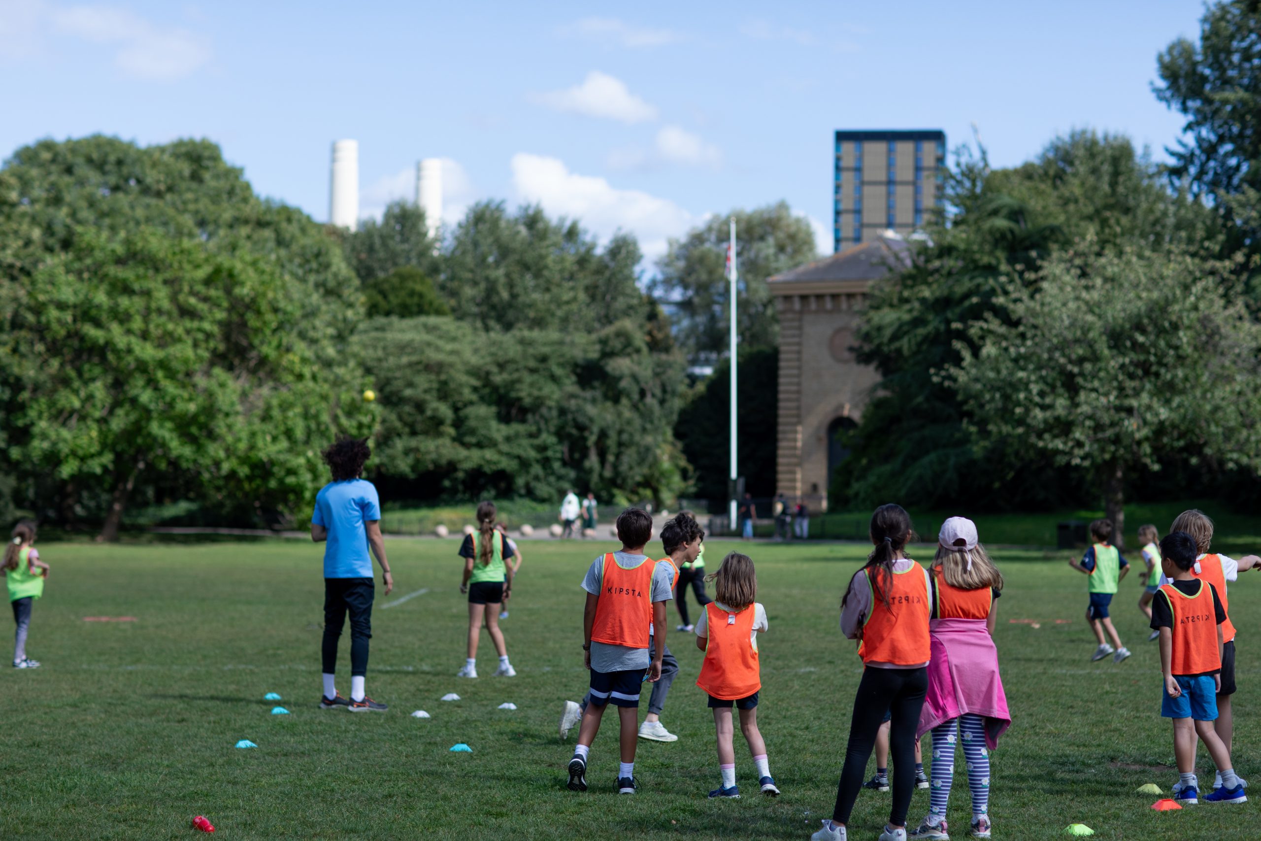 Children playing sports at The French Camp